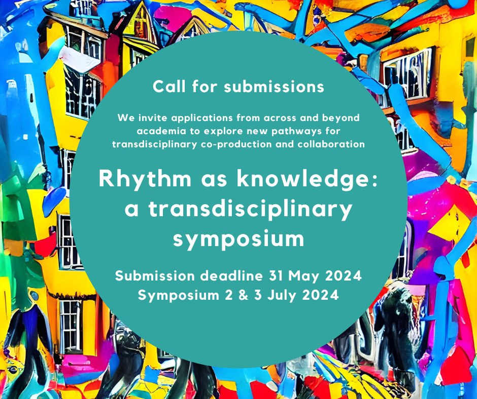 📣 Call for submissions
Rhythm as knowledge: a transdisciplinary symposium

We invite academics, musicians, artists and dancers to explore new pathways for co-production and collaboration

⏳ Deadline extended to 7 June 2024
🗓️ Symposium 2 &amp; 3 July 2024
crassh.cam.ac.uk/events/41945