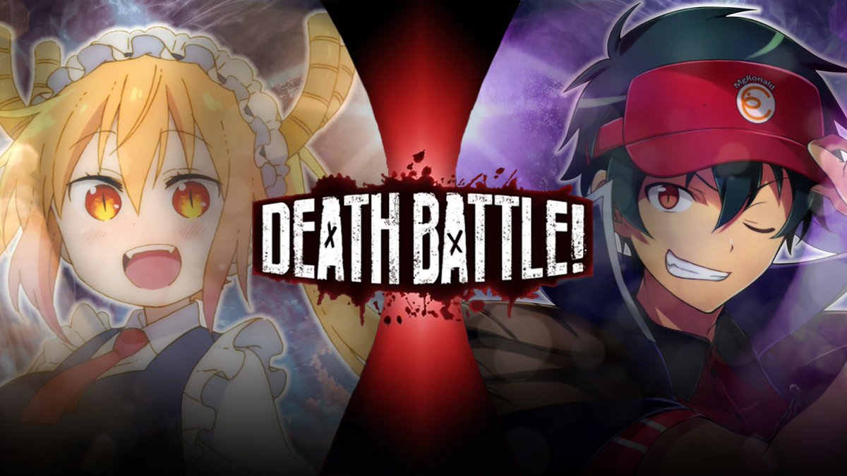 Tohru vs Sadao Maou (Miss Kobayashi's Dragon Maid vs The Devil is a Part-Timer)
This sounds like dumb fun. Be neat to see this as an episode for some of the jokes they can make about a dragon being a maid and Satan working at McDonalds.
#DEATHBATTLE #SaveDEATHBATTLE