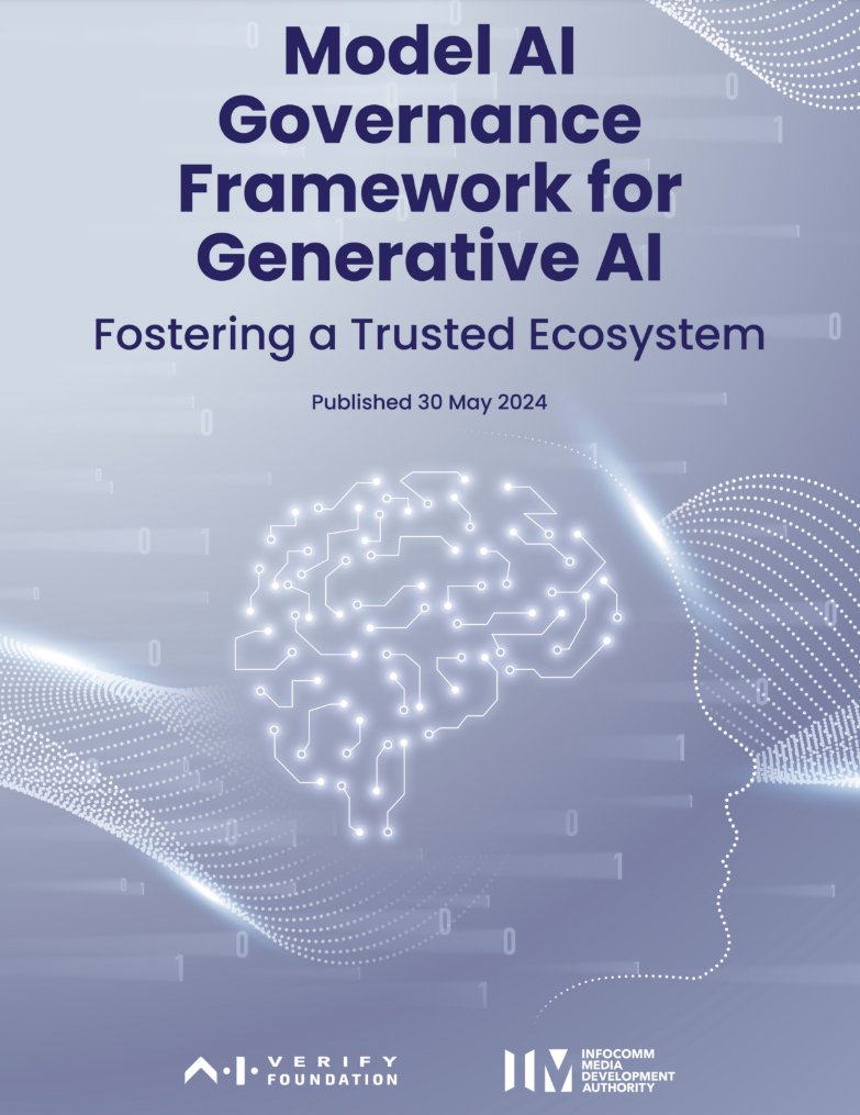 🚨BREAKING: Singapore releases the report 'Model Al Governance Framework for Generative Al - Fostering a Trusted Ecosystem,' and it's a must-read for everyone interested in AI policy & regulation. Important information: ➡️The report outlines 9 dimensions to 'create a trusted