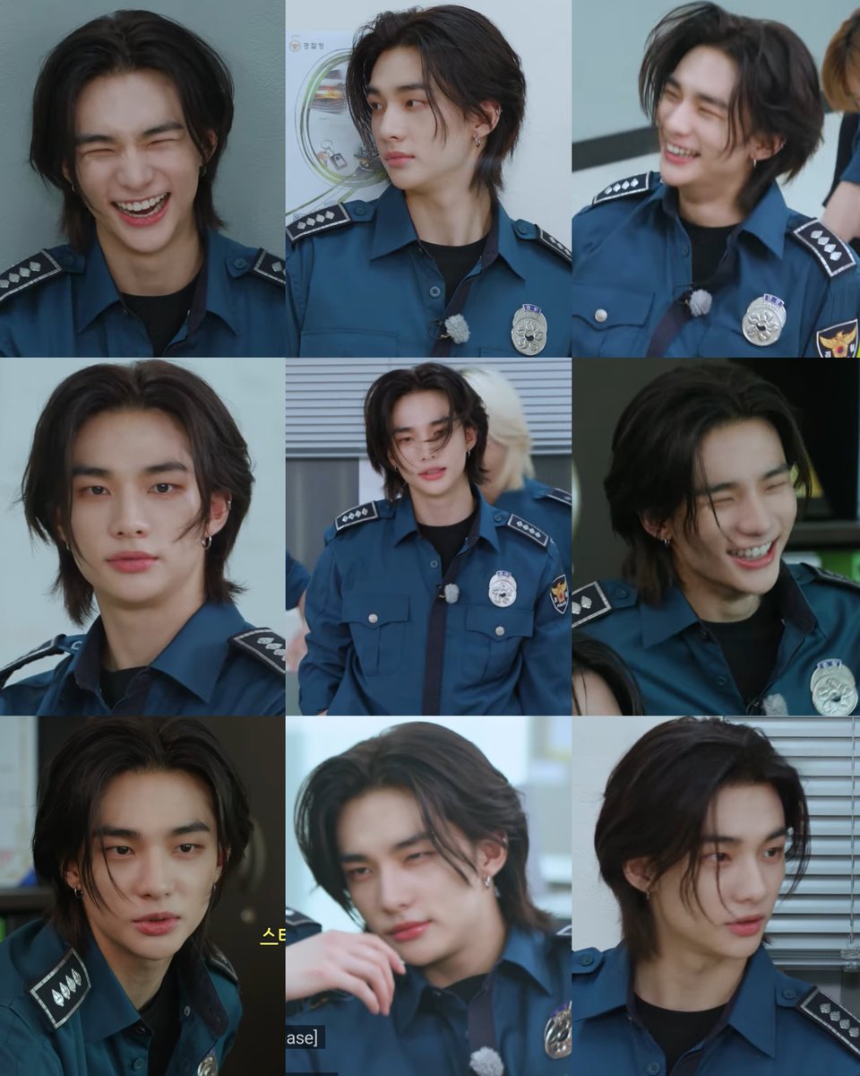 police hyunjin!!