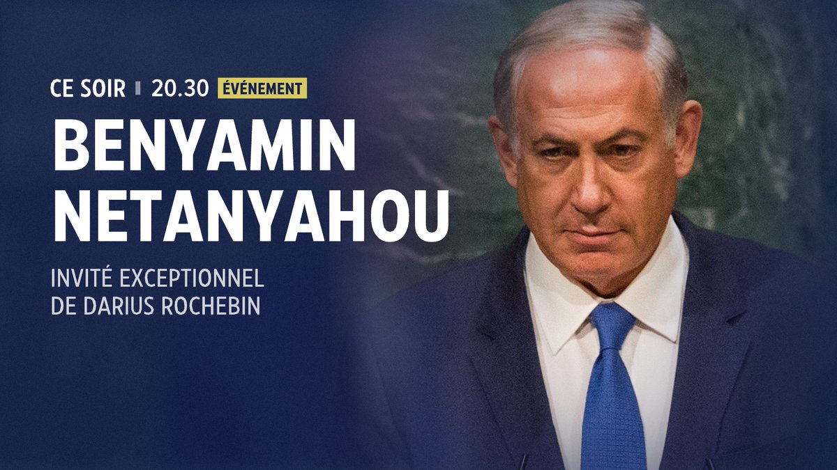 🔴 𝐃𝐄𝐑𝐍𝐈𝐄̀𝐑𝐄 𝐌𝐈𝐍𝐔𝐓𝐄 🗣️ 𝐁𝐞𝐧𝐲𝐚𝐦𝐢𝐧 𝐍𝐞𝐭𝐚𝐧𝐲𝐚𝐡𝐨𝐮 (@netanyahu), Premier ministre d'Israël, est l'invité exceptionnel de @DariusRochebin ce jeudi ⏰ 𝐄𝐧𝐭𝐫𝐞𝐭𝐢𝐞𝐧 𝐞𝐱𝐜𝐥𝐮𝐬𝐢𝐟 de 30 minutes à retrouver en intégralité dès 20h30 sur 𝐋𝐂𝐈