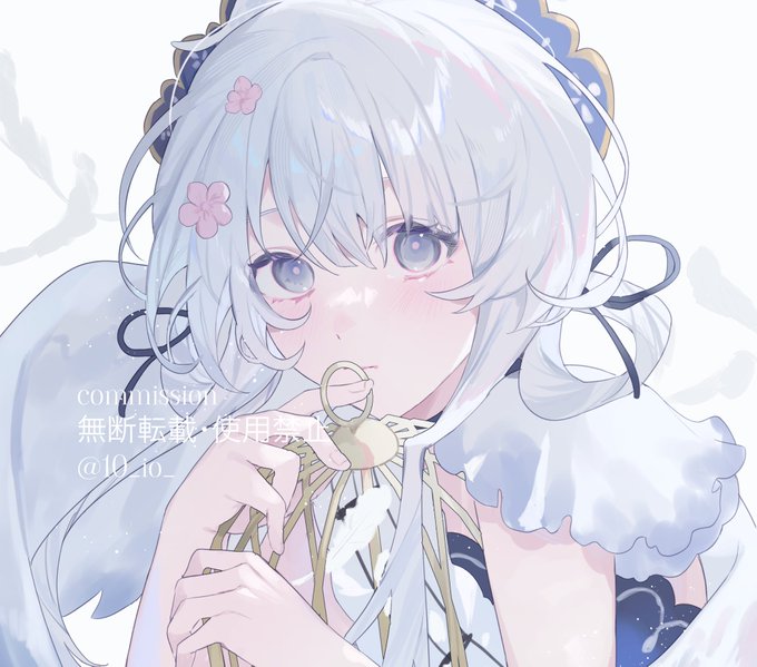 「eyelashes white hair」 illustration images(Latest)