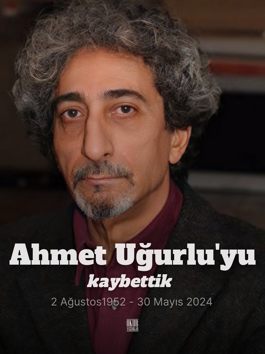 Tabutta Röveşata filmindeki muhteşem oyunculuğuyla hafızalarımızda iz bırakmış, sinema ve tiyatromuzun usta isimlerinden Ahmet Uğurlu, 72 yaşında yaşamını yitirdi. #AhmetUğurlu