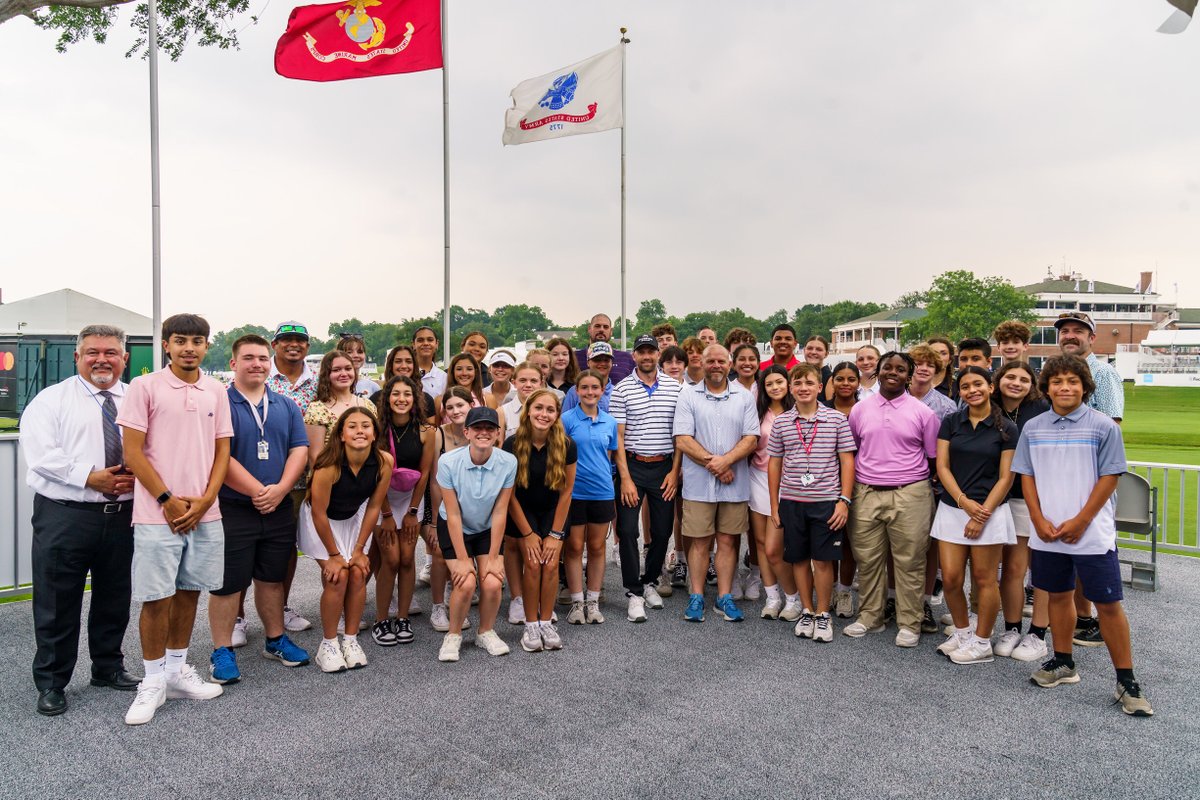 EECU Hosts Students for VIP Golf Experience With PGA Player Ben Silverman at the Colonial Country Club for Charles Schwab Challenge Pro-Am Event 'Spreading The Good News About CUs!' prn.to/3X8ozzb #creditunions #creditunion #sports #students #golf @EECUdfw