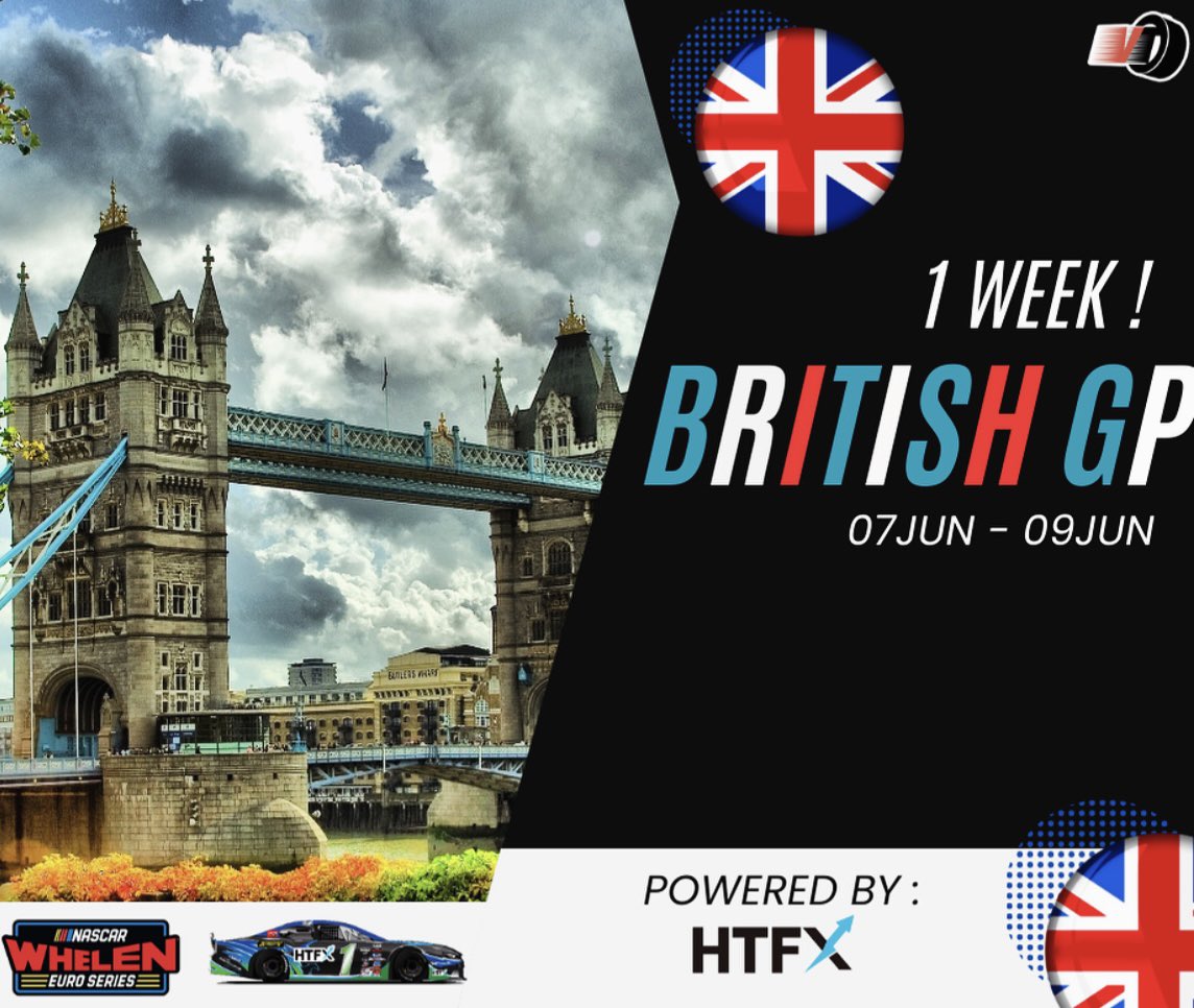 VTziortzis's tweet photo. ‼️ 1 WEEK ~ #nascargpuk🇬🇧 
-
#vtziortzis #HTFX #HTFXforex #HTFXtrading #HTFXbroker #HTFXForexTrading #HTFXOnlineTrading #FinancialMarkets #HTFXmarket #HTFXplatform #HTFXmarketanalysis @AcademyMotorSp1 @EuroNASCAR @worldofnwes #vtziortzisforeuronascar https://t.co/vr4XHZ0voE