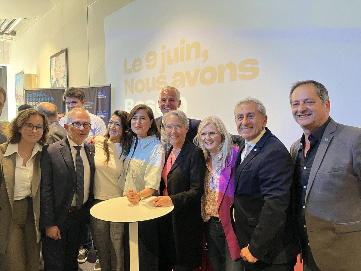 Réunion publique autour de notre Ministre <a href="/SabrinaRoubache/">Sabrina Agresti-Roubache</a>, d’<a href="/Elisabeth_Borne/">Élisabeth BORNE</a>, de <a href="/RenaudMuselier/">Renaud Muselier</a>, de nos colistiers <a href="/GregoryAllione/">Grégory Allione</a>, <a href="/OrsucciJC/">Jean-Charles ORSUCCI</a>, <a href="/MagaliAltounian/">Magali Altounian</a>, <a href="/renan_megy/">Renan MEGY</a>, <a href="/JDossemont/">judith dossemont</a>.

Le 9 juin : un seul jour, un seul tour, un seul scrutin <a href="/ValerieHayer/">Valérie Hayer</a> ! #BesoindEurope