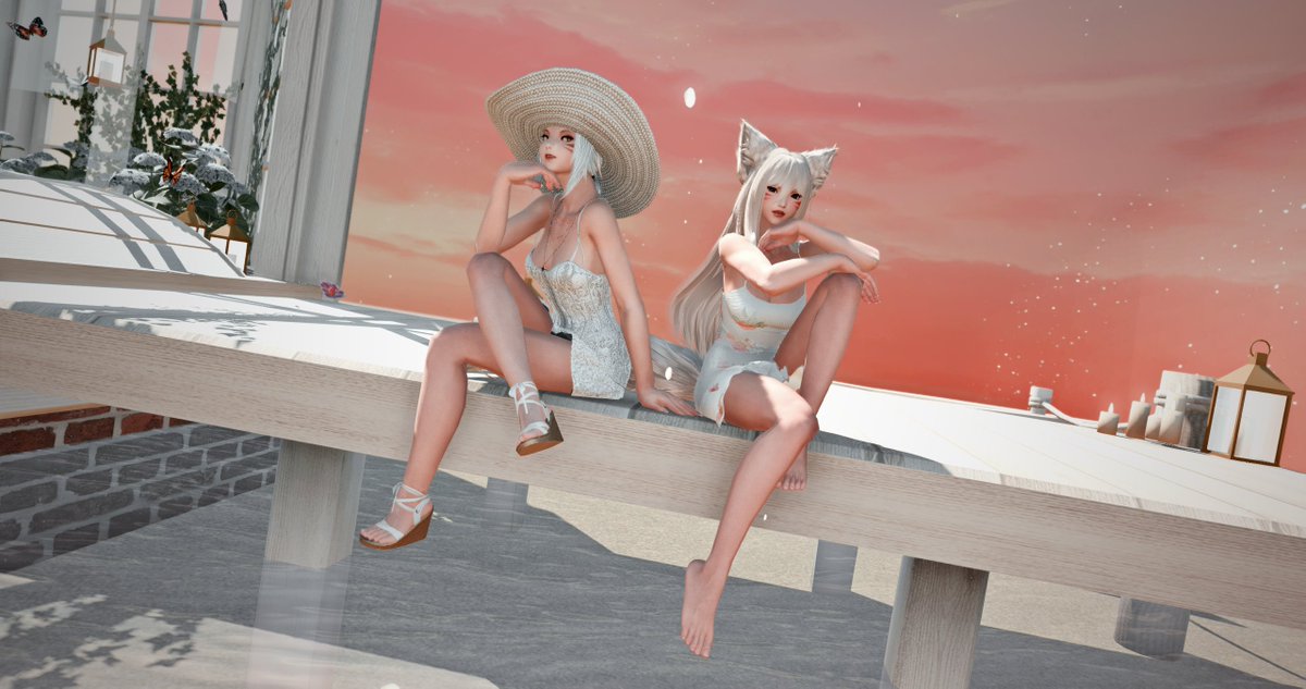 With <a href="/narumikatsuro/">Poopy Naru</a> ♥♥

#FFXIV #FF14SS #miqote