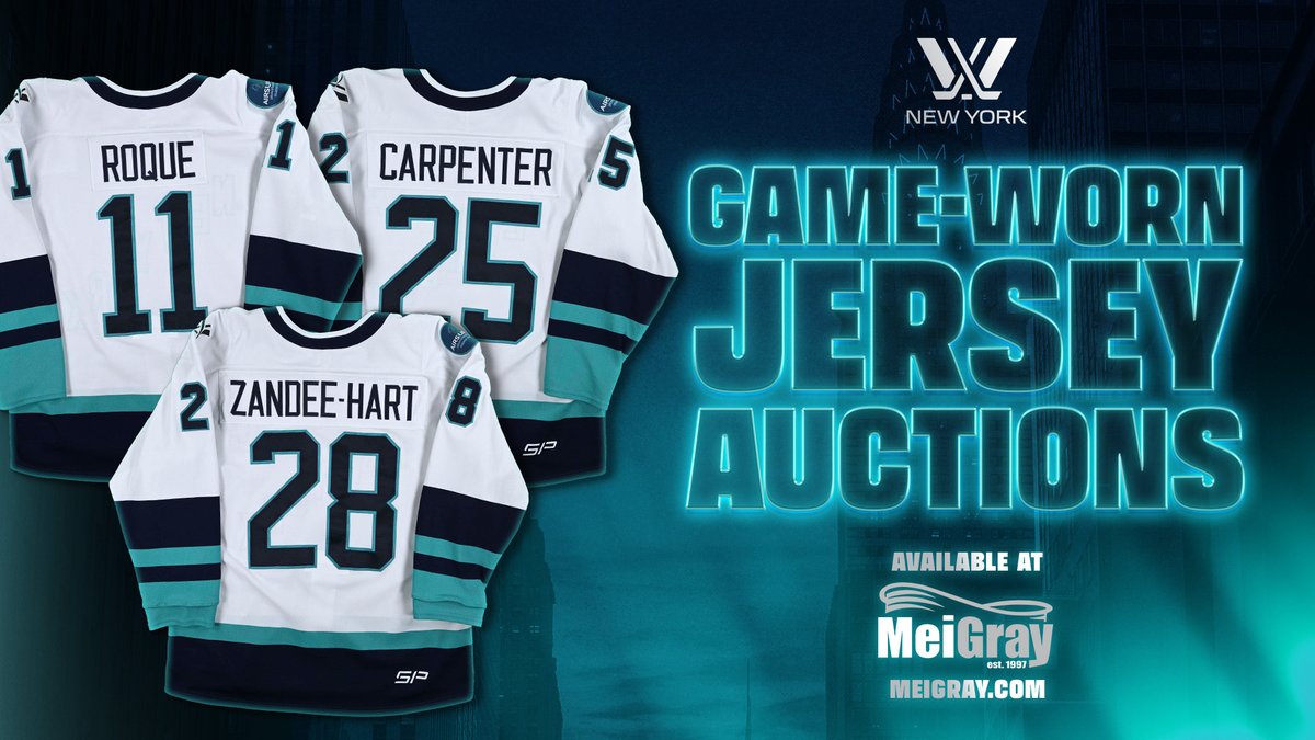 Tell a friend to tell a friend...our game-worn jersey auction is LIVE! 😎 

Head to the link below to place a bid to get yours! 

🔗 bit.ly/3X9Bcts