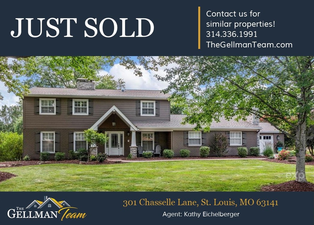 Another SOLD by The Gellman Team - 301 Chasselle Lane, St. Louis, MO 63141 #thegellmanteam #StLouis #wesellhomes #justsold #realestate #stl #stlrealty #stlouisrealestate #missourirealestate