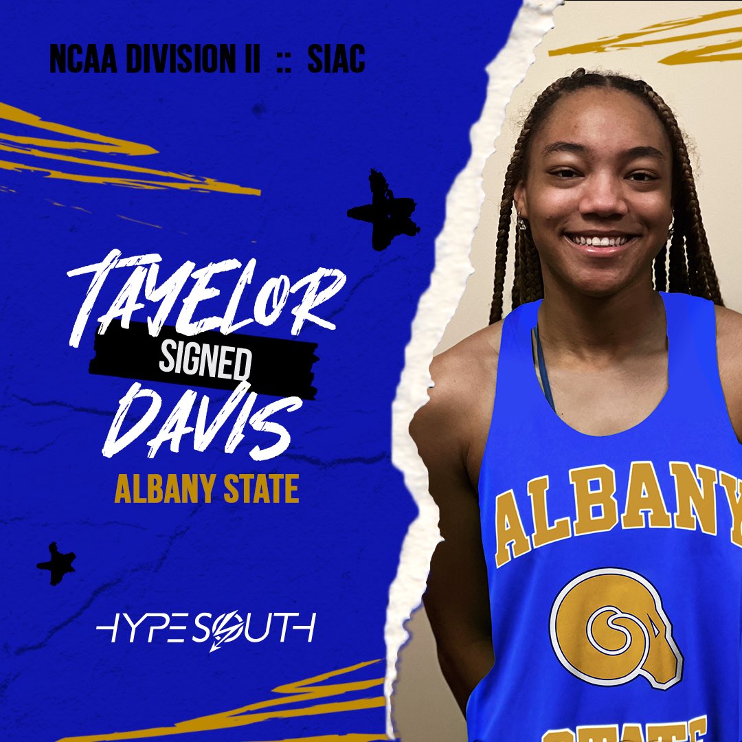 We’re excited to announce that @AlayaGrane, @GrierTaliah, and @TayelorDavis will now head to Albany State University.

The former Talladega commits will join ex-Dega HC Akia Stanton at ASU where she’s assumed the lead role.

hypesouth.com/talladega-land…