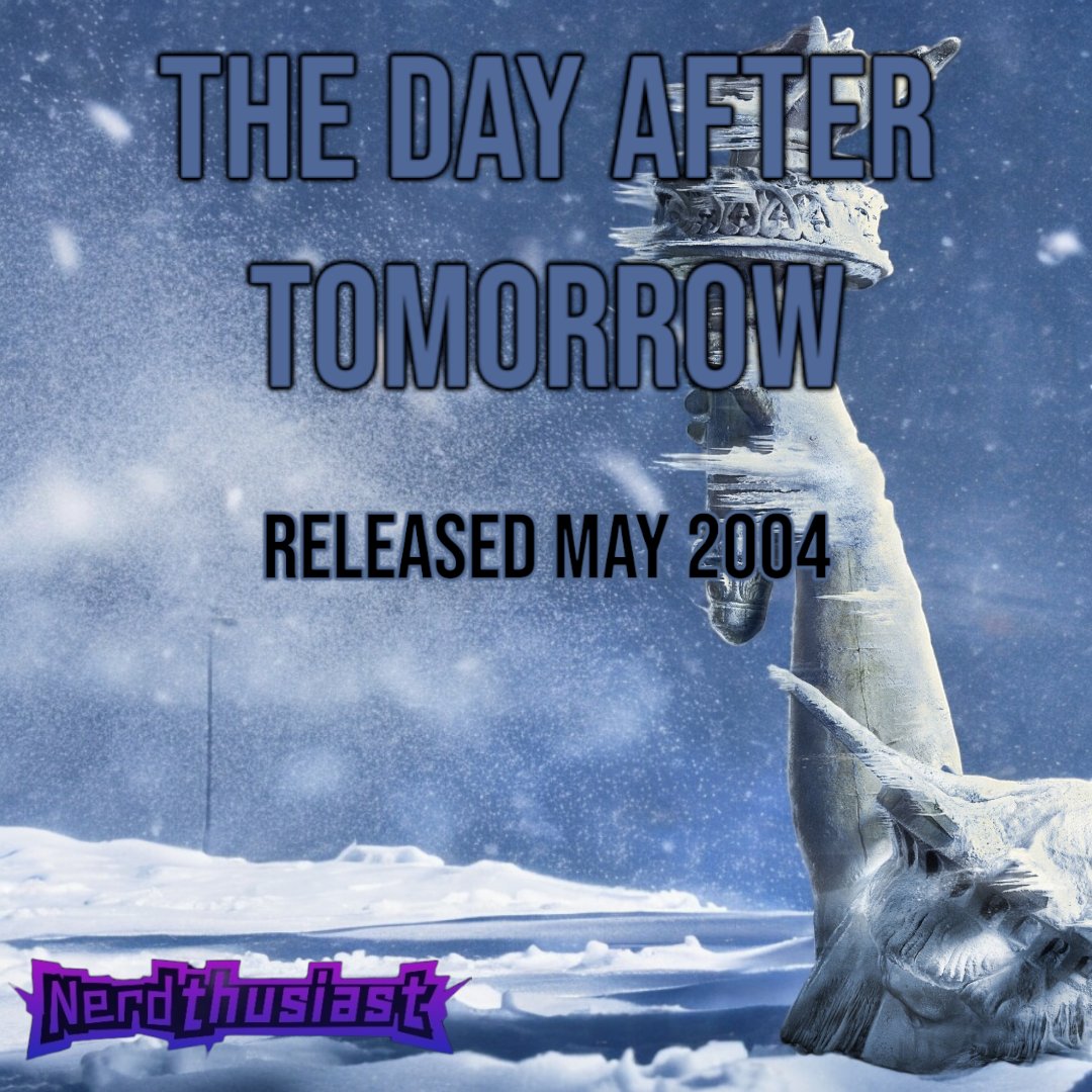 Theater Thursday
The Day After Tomorrow is 20 years old this week
#theaterthursday #nerdthusiast #thedayaftertomorrow #dennisquaid #jakegyllenhaal