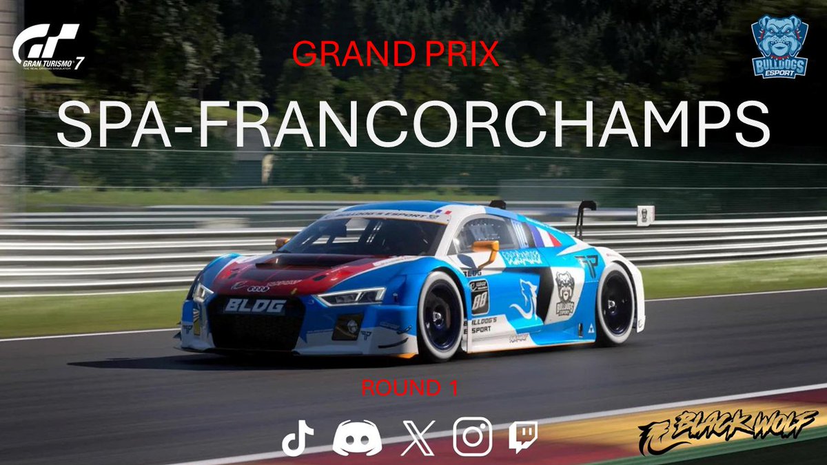 It's Race Day 🇧🇪.
BLDG Championship GT7.
Round 1.
#GT7. #TeamBLDG.
GT7. ( 8:30. p.m. 🇬🇧. 21H30. 🇫🇷.).

Driver BLDG : 
Black Wolf x BLDG : <a href="/Pa_tillier/">Paullhino</a>. @FlashSinayBLDG

BLDG : @BLDG_Fox. <a href="/Kal_El1905/">Kal-El</a>.

Speen Racing : <a href="/MTx_Kv/">IPR_MTx</a>.