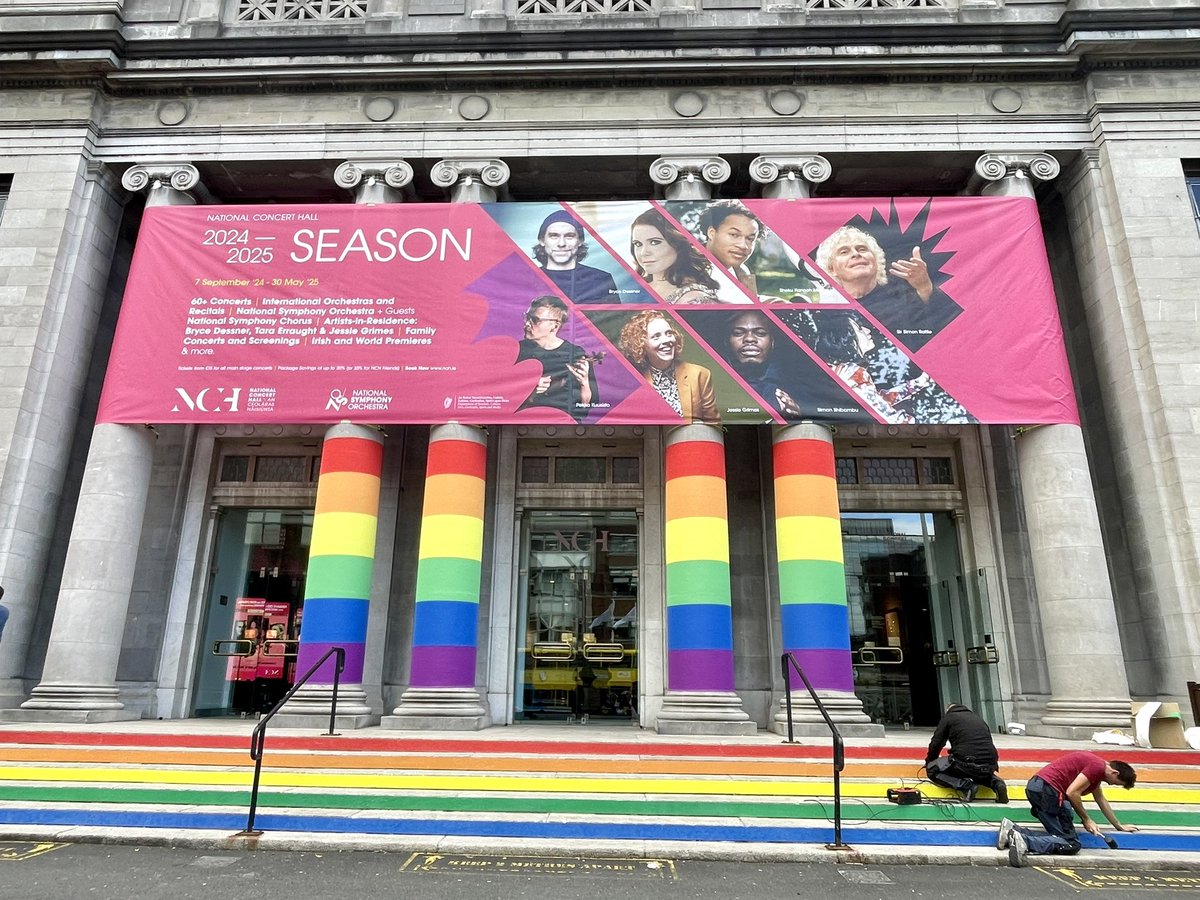 Very happy to see our @NCH_Music preparations for Pride month underway.