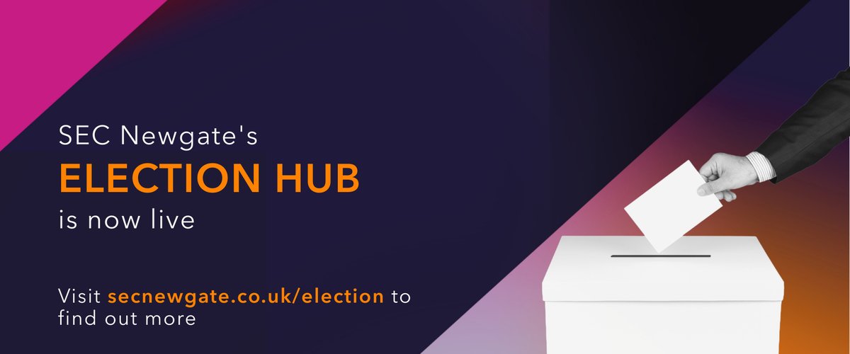 SEC Newgate’s Election Hub is live! As we countdown to polling day, our team of experts will be looking at the key campaign developments across different sectors & specialisms, delving into what this means for you and your business. Visit the hub now: lnkd.in/epeFpHq7