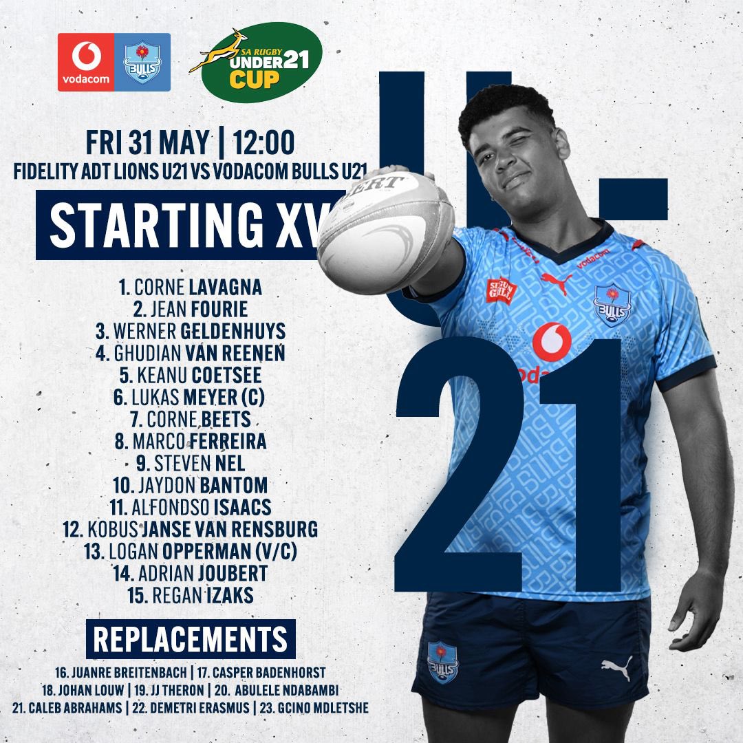 ‼️TEAM ANNOUNCEMENT‼️ 

🗓️Friday 31 May 
⏰12:00 
📍Emirates Airline Park

#BackTheBulls | #DefendTheHerd