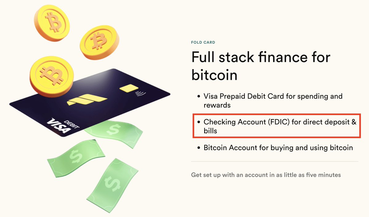 Round and round we go... Bitcoin rewards card @fold_app, bank partner/card  issued by Sutton Bank: