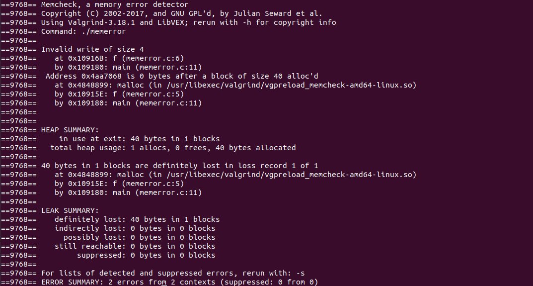 gregthelaw's tweet photo. 💡#Valgrind tip today! Neat debugging tool that automatically detects common memory errors & helps trace the source. In this example, it sees the heap block overrun due to me not freeing a variable & tells me what line it appears. #cpp #cplusplus https://t.co/T1KgiV2Mne