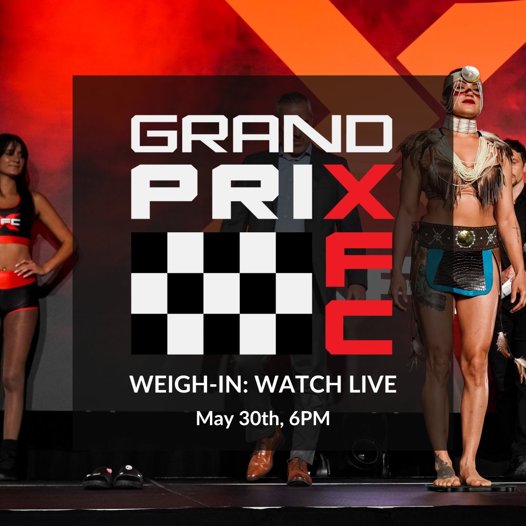 The XFC Grand Prix II weigh-in is TONIGHT! Tune in live at 6PM EST on Instagram, Facebook Live, or our website to catch all the excitement. Don’t miss out! 👊