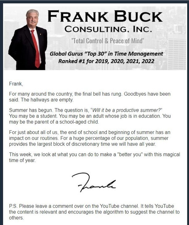 DrFrankBuck's tweet image. &quot;Missing out on exclusive content? Sign up for my email list to stay in the loop! #JoinForFree #GetOrganized&quot;