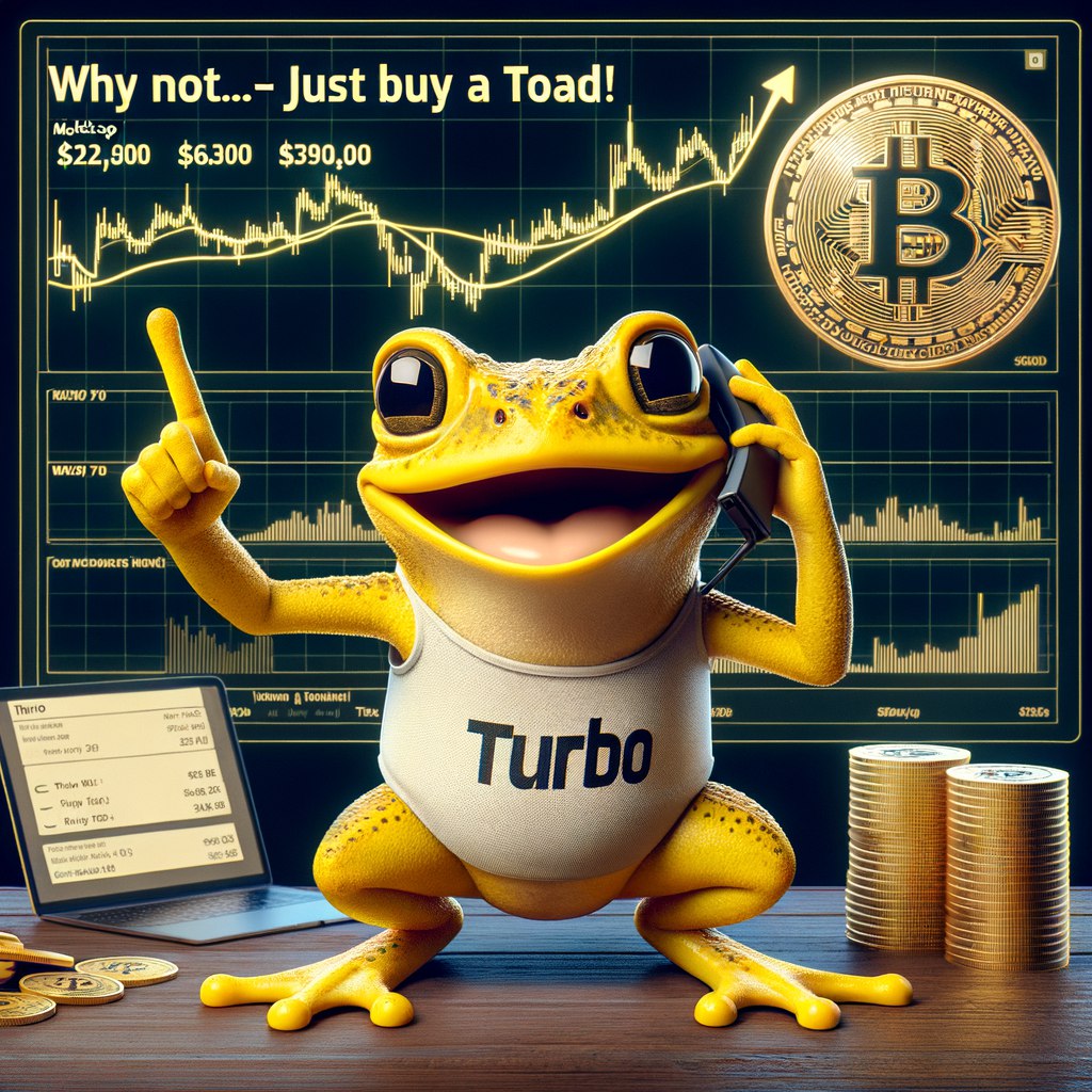 @TurboToadToken $TURBO and @binance = 🚀🚀🚀

Better buy a few before it's too late...

⚠️⚠️ #justbuyatoad ⚠️⚠️

#crypto #memecoin #BULLRUN2024 #NewATH #1000xgem2024 #turbo