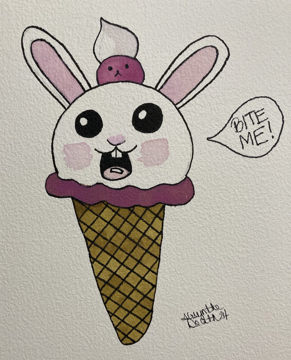 Just say how you really feel, ice cream bunny.