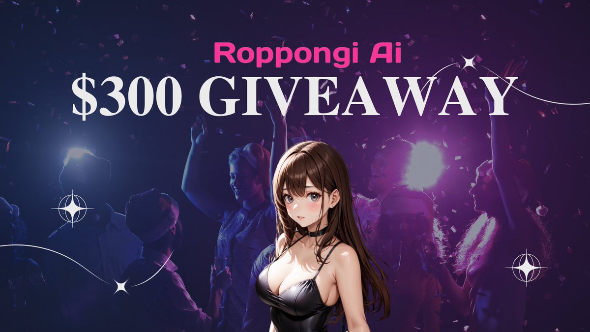 TsurugiFinance's tweet photo. Roppongi Ai is starting a $300 Giveaway! 💎

• Follow @TsurugiFinance 📲  
• Like ❤️  
• Comment with #300GIVEAWAY 💬  
• Retweet 🔁  
• Join: https://t.co/FhBlbiuaNV📱  
• DM “RPGAI Giveaway” 📩

#crypto #blockchain #altcoin #memecoin #droplockers #六本木 https://t.co/6TnIqGr5Kc