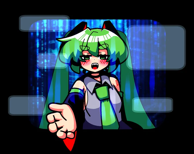 サイバー空間の初音ミク