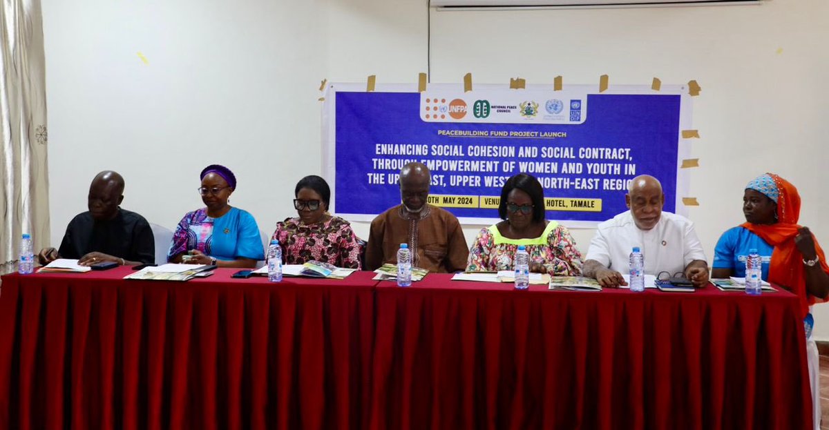 “@UNFPA will support the govt of Ghana to build a nation where trust, inclusion, and social cohesion thrive, and violent extremism has no place”~ noted @OchanWilfred, @UNFPAGhana’s Country Representative at the launch of the #PBF project