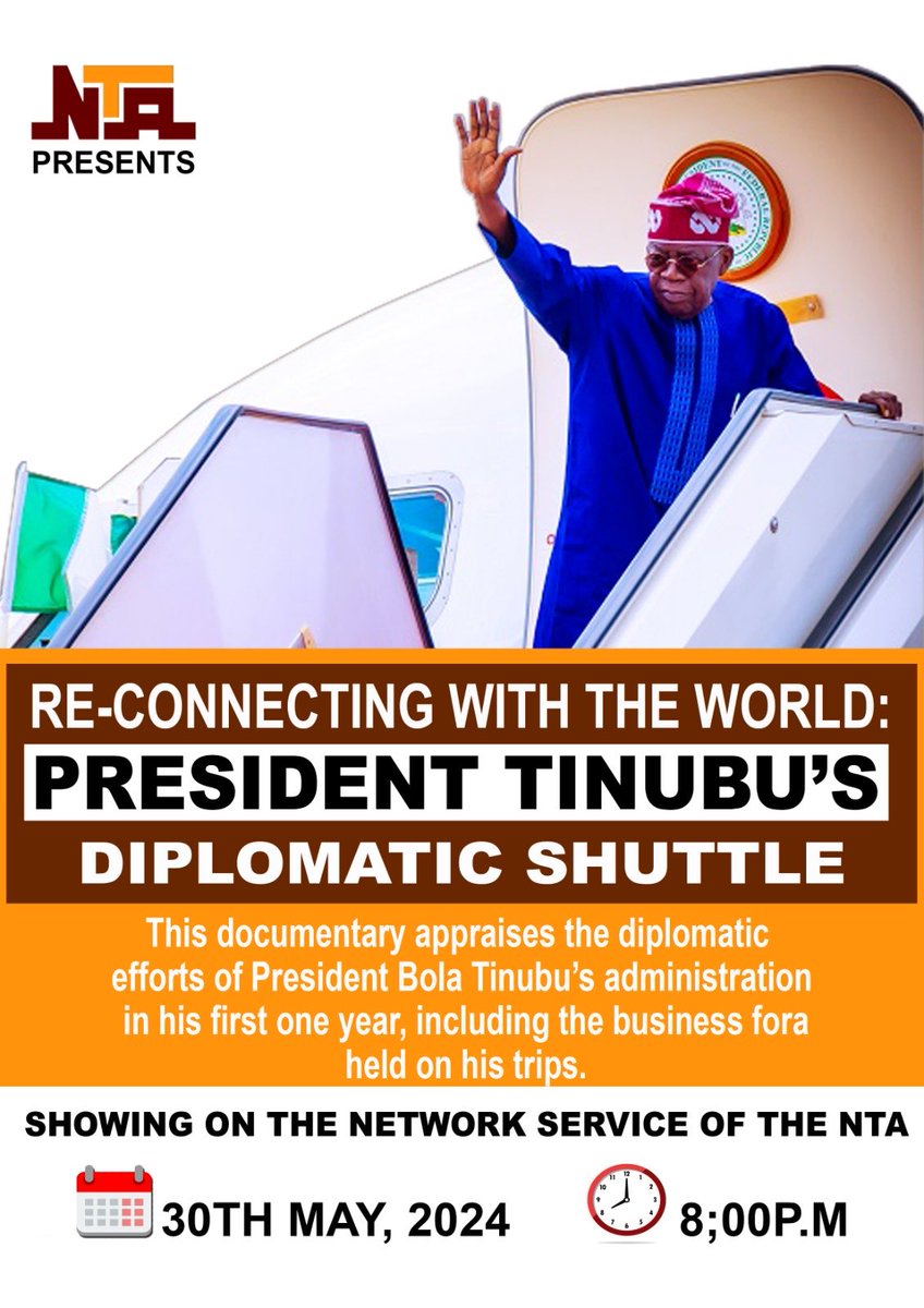 aonanuga1956's tweet photo. President Tinubu’s diplomatic shuttles: a programme to watch tonight. https://t.co/K2wdkk657k
