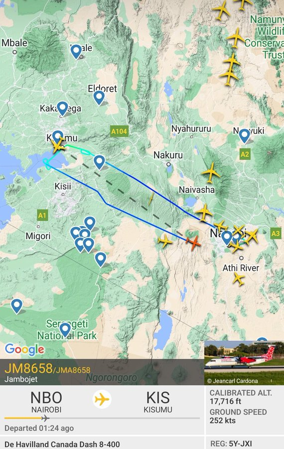 Kenya Airways Boeing 737-800 Incident in Kisumu

A Kenya Airways flight, Boeing 737-800, operating as KQ731 from Nairobi to Kisumu, encountered a challenge upon landing at Kisumu Airport on the evening of May 30, 2024. 

The pilot made several attempts to land the aircraft and
