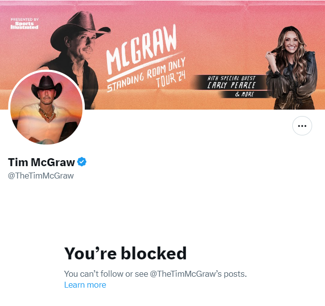 Welp that was fast. This might be a new record. So is that a yes or no in answer to my question? @thetimmcgraw