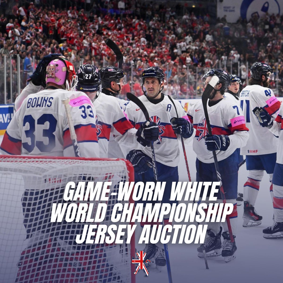 🚨 The auction for Great Britain's white game-worn jerseys from the World Championship in Prague is now under way.

✅ Bid here ➡️ tinyurl.com/GBJerseyAuction
📝 Read more 👉 tinyurl.com/358dwudc