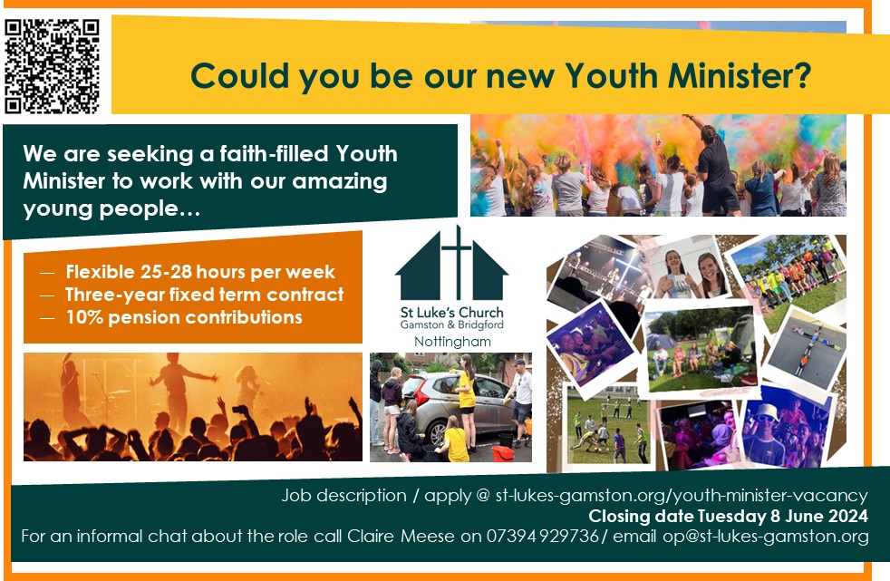 We would love to find the right person for this role, please share widely. There's a fab team of volunteers holding this vital ministry and keen to support and encourage the successful candidate!