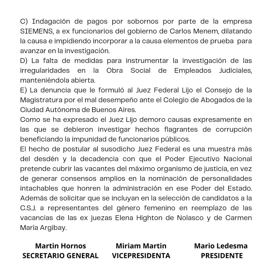 Los correligionarios del Comité de distrito de Lanús refrescando la memoria porqué hay que rechazar la postulación de Lijo

#LijoNo  #YoNoLoElijo
#NoAlPactoDeImpunidad