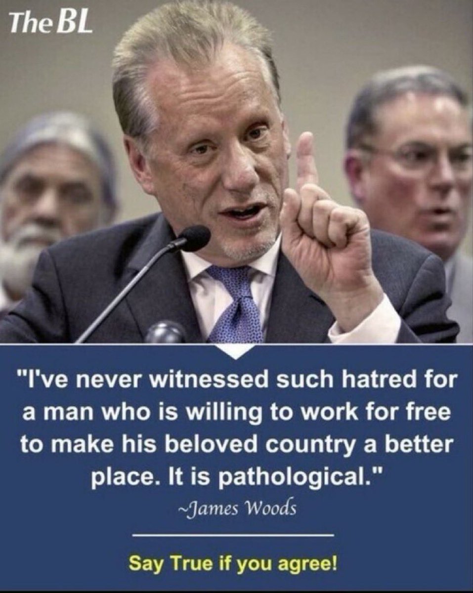 Do you agree with James Woods?