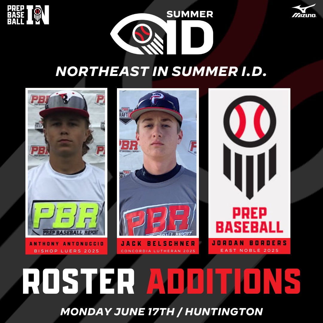 Prep Baseball Indiana (@prepbaseballin) on Twitter photo π‘π’π₯π§ππππ¦π§ ππ‘ π¦π¨π π ππ₯ π.π.
π
πππππ ππΉπΉπΎππΎπππ
β’ β25 RHP Anthony Antonuccio
(Bishop Luers)
β’ β25 OF Jack Belschner
(Concordia Lutheran)
β’ β25 OF Jordan Borders
(East Noble HS)
π<a href="/baseball_HU/">Huntington University Baseball</a>
πππ²π»π ππ»π³πΌ ‡οΈ
ποΈ loom.ly/9yHe-4M π‘π’π₯π§ππππ¦π§ ππ‘ π¦π¨π π ππ₯ π.π.
π
πππππ ππΉπΉπΎππΎπππ
β’ β25 RHP Anthony Antonuccio
(Bishop Luers)
β’ β25 OF Jack Belschner
(Concordia Lutheran)
β’ β25 OF Jordan Borders
(East Noble HS)
π<a href="/baseball_HU/">Huntington University Baseball</a>
πππ²π»π ππ»π³πΌ ‡οΈ
ποΈ loom.ly/9yHe-4M