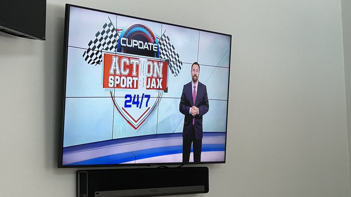 StuartASJax's tweet photo. Repeat airing of the #Cupdate is on now on the @ActionSportsJax 24/7 network! Tune in for some NASCAR talk! https://t.co/80d5nYXXH3
