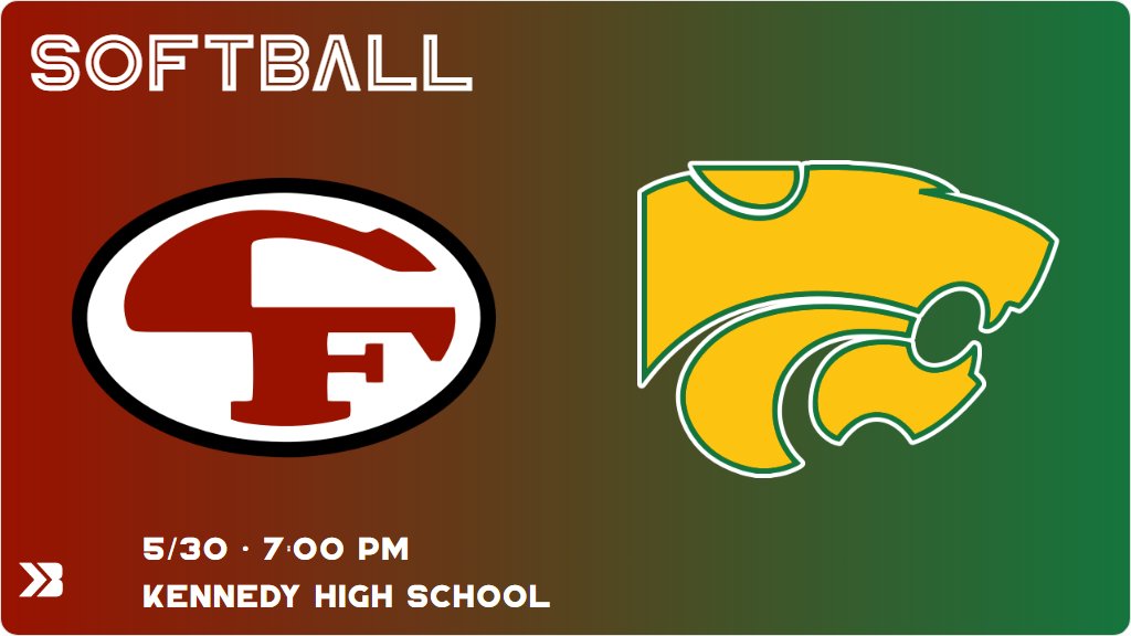 Softball (Varsity) Game Day! - Check out the event preview for the The Cedar Rapids Kennedy Cougars vs the Cedar Falls Tigers. It starts at 7:00 PM and is at Kennedy High School Softball Complex. gobound.com/ia/ighsau/soft…