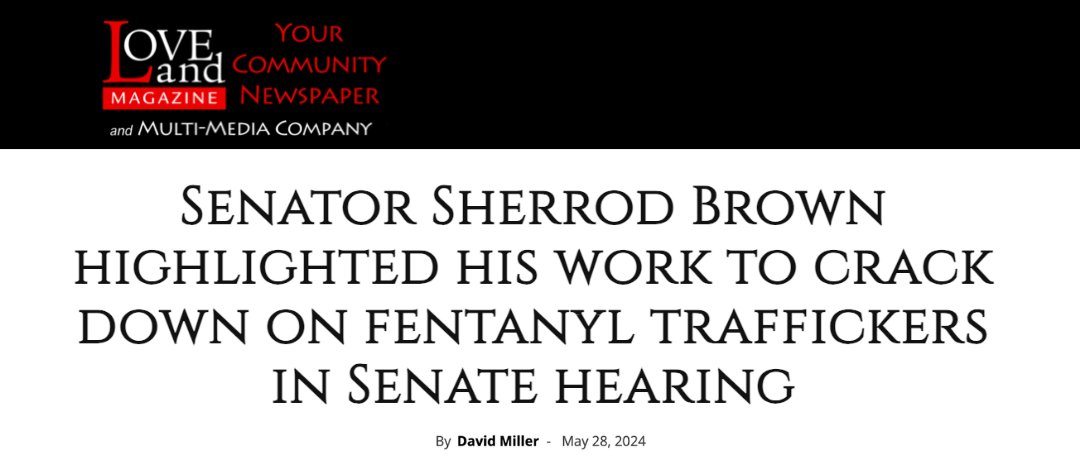 Despite pushback in Washington, we got my bipartisan FEND Off Fentanyl Act signed into law — a major step in cutting off fentanyl trafficking at the border.