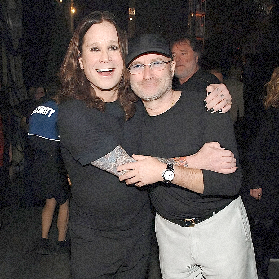 Phil Collins pictured with Ozzy Osbourne for the VH1 Rock Honours, 2007 #tbt