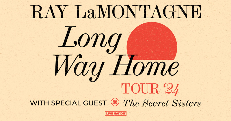 Ray LaMontagne is hitting the road this fall on the Long Way Home Tour w/ special guest The Secret Sisters. Sign up to get early access to presale 🎟️ on 6/4 10am. 9/26 | @MahaffeyTheater 9/27 | @browardcenter 9/28 | @DrPhillipsCtr LN Presale: 6/5 10am–6/6 10pm (PW: CHORD)