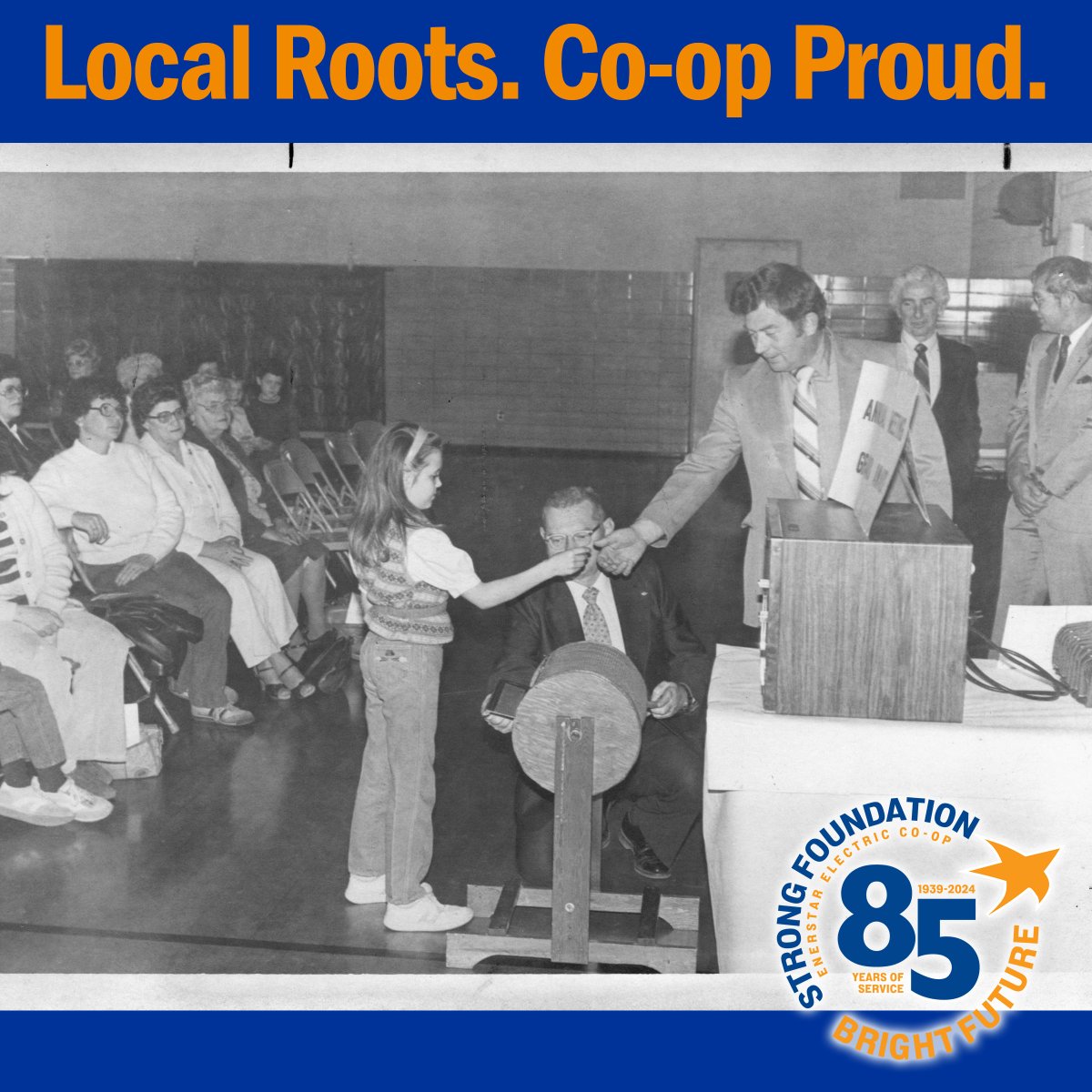 Our Annual Meeting  is THIS Saturday! We will draw from the "squirrel cage" for bill credits of up to $250!! Even if you don't win a door prize, we still think you're a winner for coming to the meeting! Everyone receives a $25 bill credit and breakfast by Roosters and Rumps!