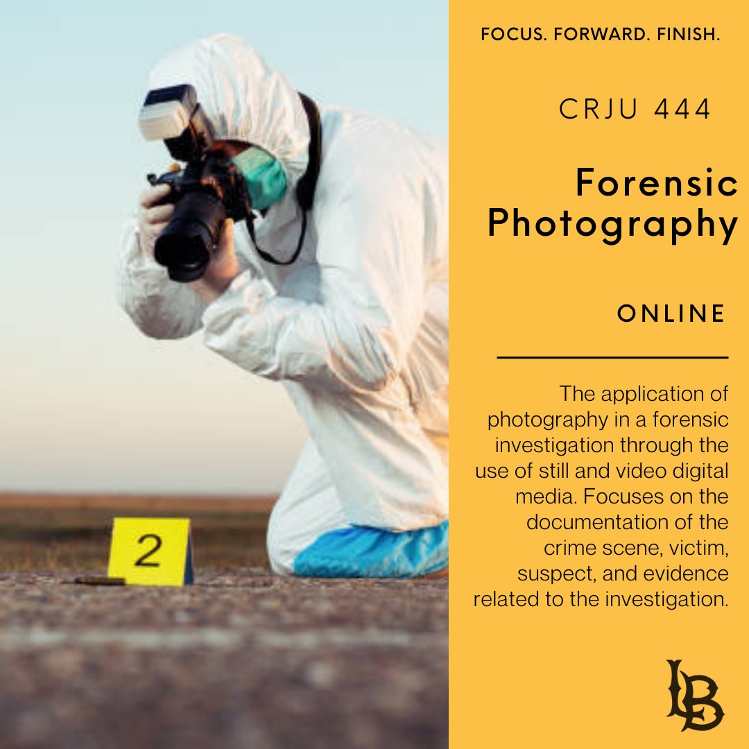 Are you interested in learning about forensic photography? Take CRJU 444 this summer to learn all about the application of photography in a forensic investigation through the use of still and video digital media! 
#summersessions #csulb #gobeach