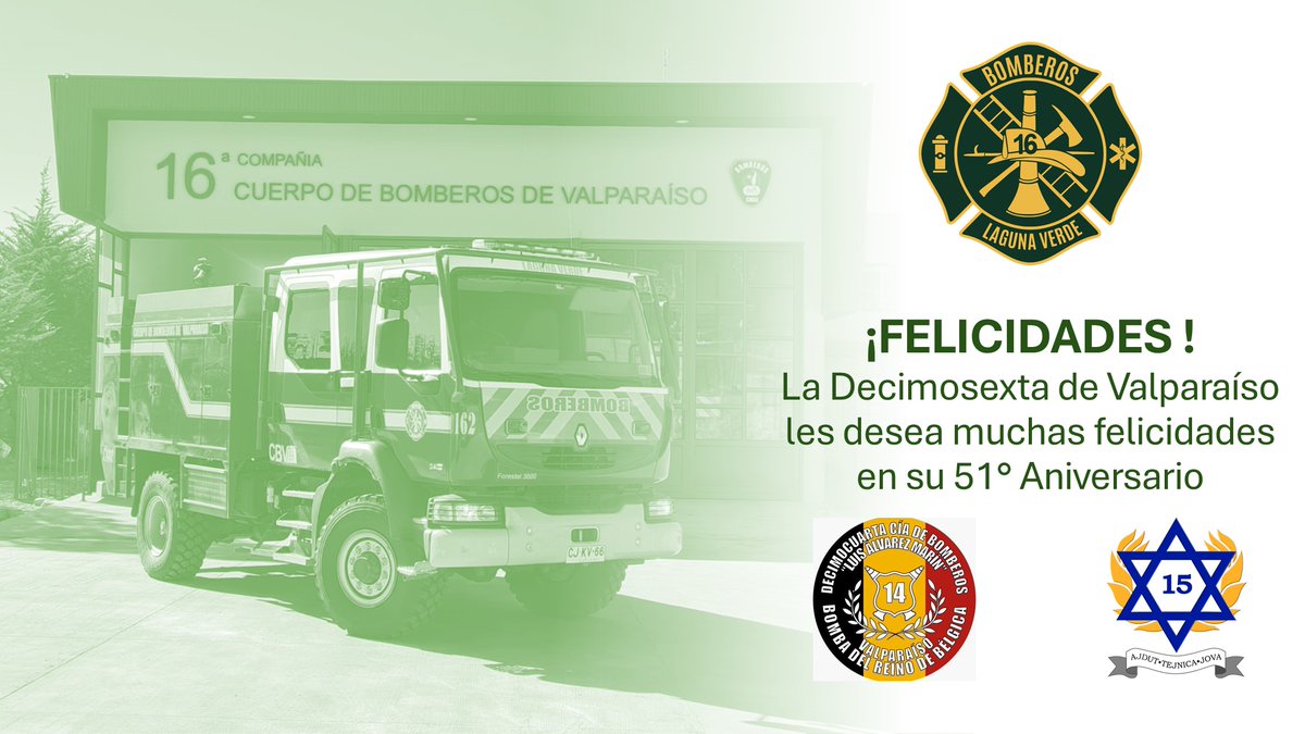 Decimosexta Compañía de Bomberos de Valparaíso tweet media