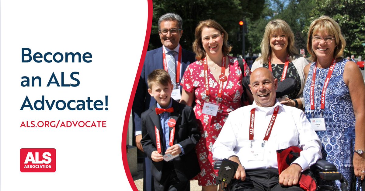 Join #ALSAdvocates across the nation in fighting for new treatments and a cure for #ALS. Sign up to be an advocate TODAY: als.org/advocate #ALSAdvocacy