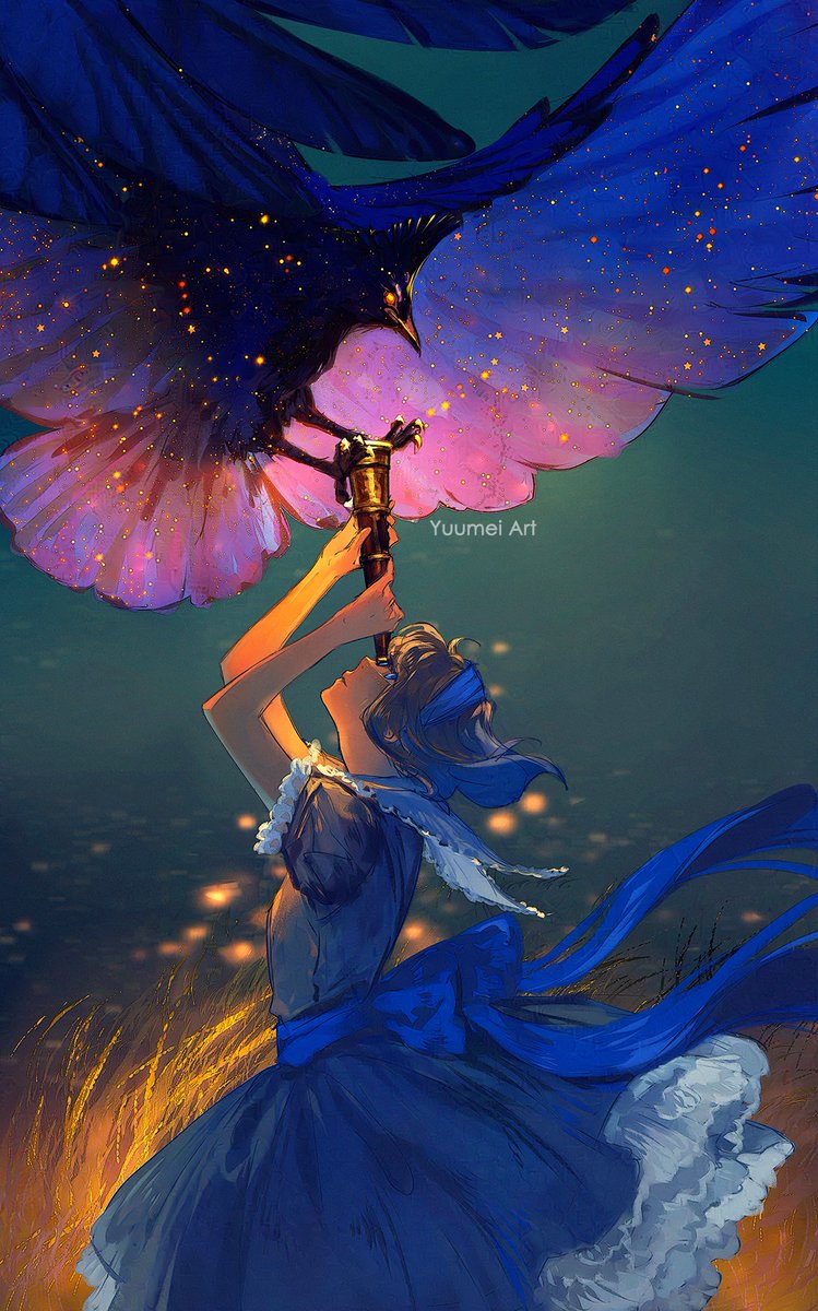 Yuumei_Art's tweet photo. Stargazer~

Inspired by the Steller's Jays that have been nesting under my roof <3 https://t.co/0azFBRFOgi
