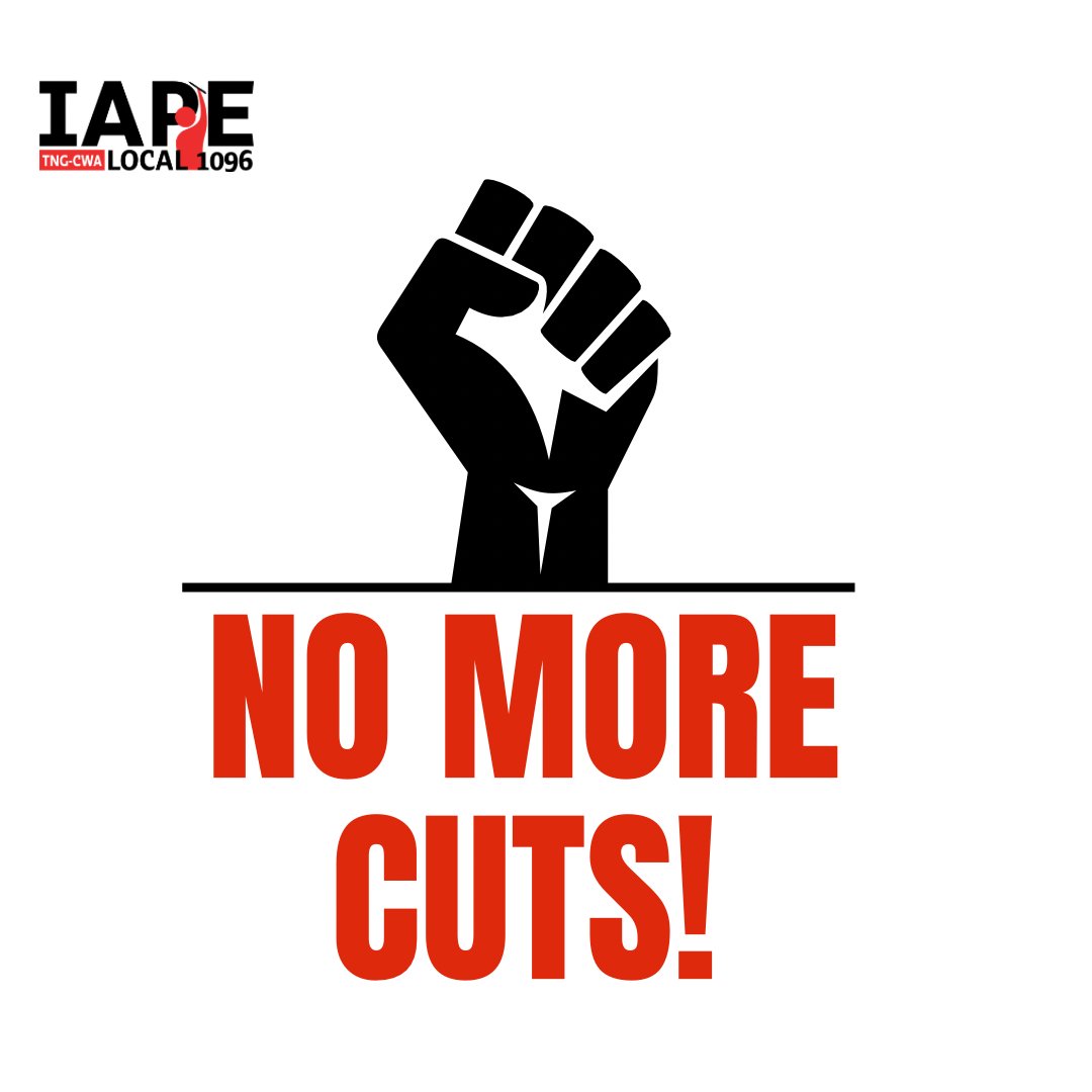 IAPE1096's tweet photo. Today @dowjones laid off more employees at @wsj — on top of the 45 IAPE members laid off this year — despite its record profits. We’ve had enough. IAPE members are walking out during their lunch hour to protest these cuts and make it clear to management that we’re worth more. https://t.co/oZPlqtzua6