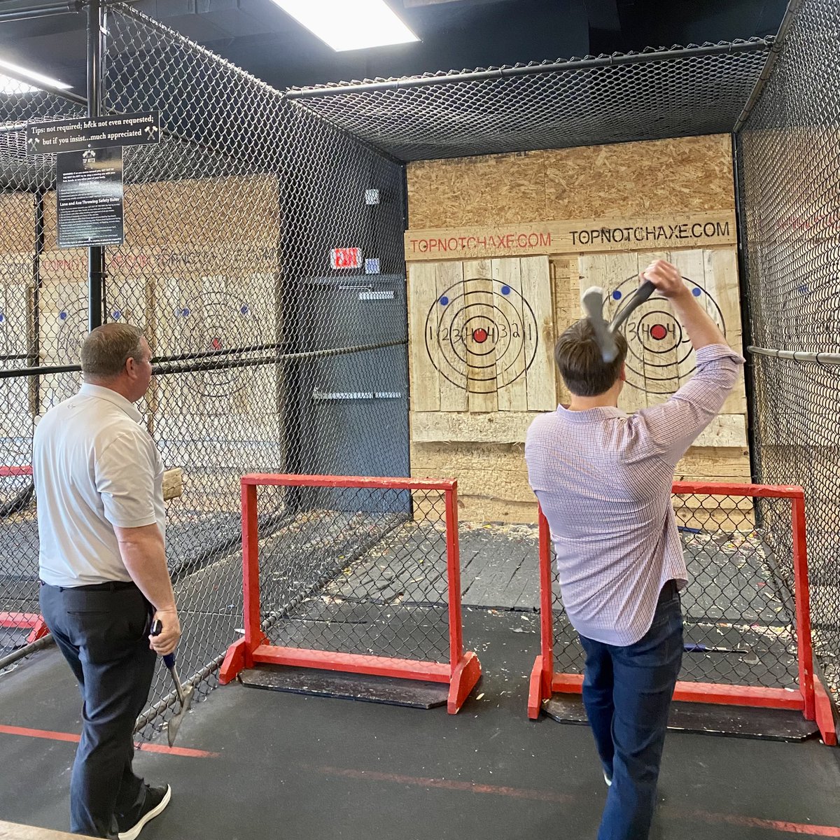 Our Regional Managers gathered for some team building and axe throwing fun at Top Notch Axe Throwing in St. Louis! #RottlerPestSolutions