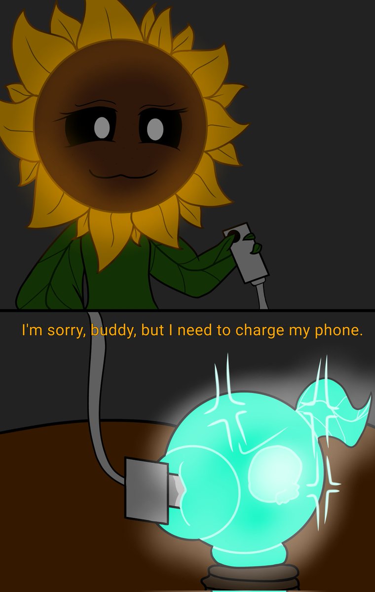 In the neighborhood, the electricity was turned off and there is an electric peashooter in the house 
#pvzfanart #pvz #pvz2 #pvzart