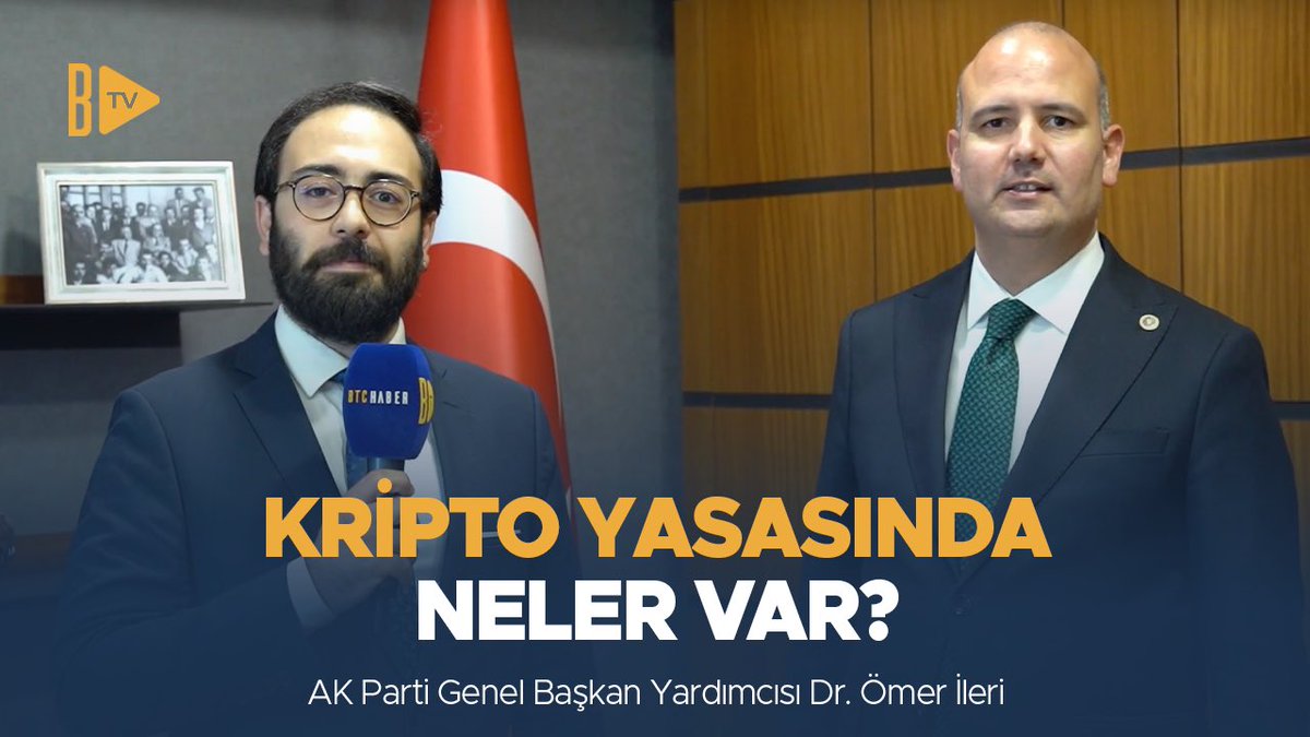 Kripto varlıklara ilişkin kanun teklifinin ilk imzacısı @DrOmerileri, yasaya ilişkin tüm merak edilenleri ve daha fazlasını BTCHaber TV'de @eemirhanerdogan'a anlattı. İzlemek için: youtu.be/PL7-cfixWmw